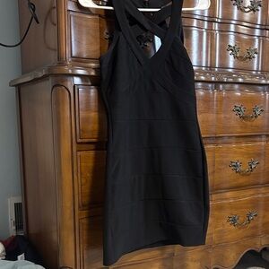 Crystal Doll Black Mini Dress